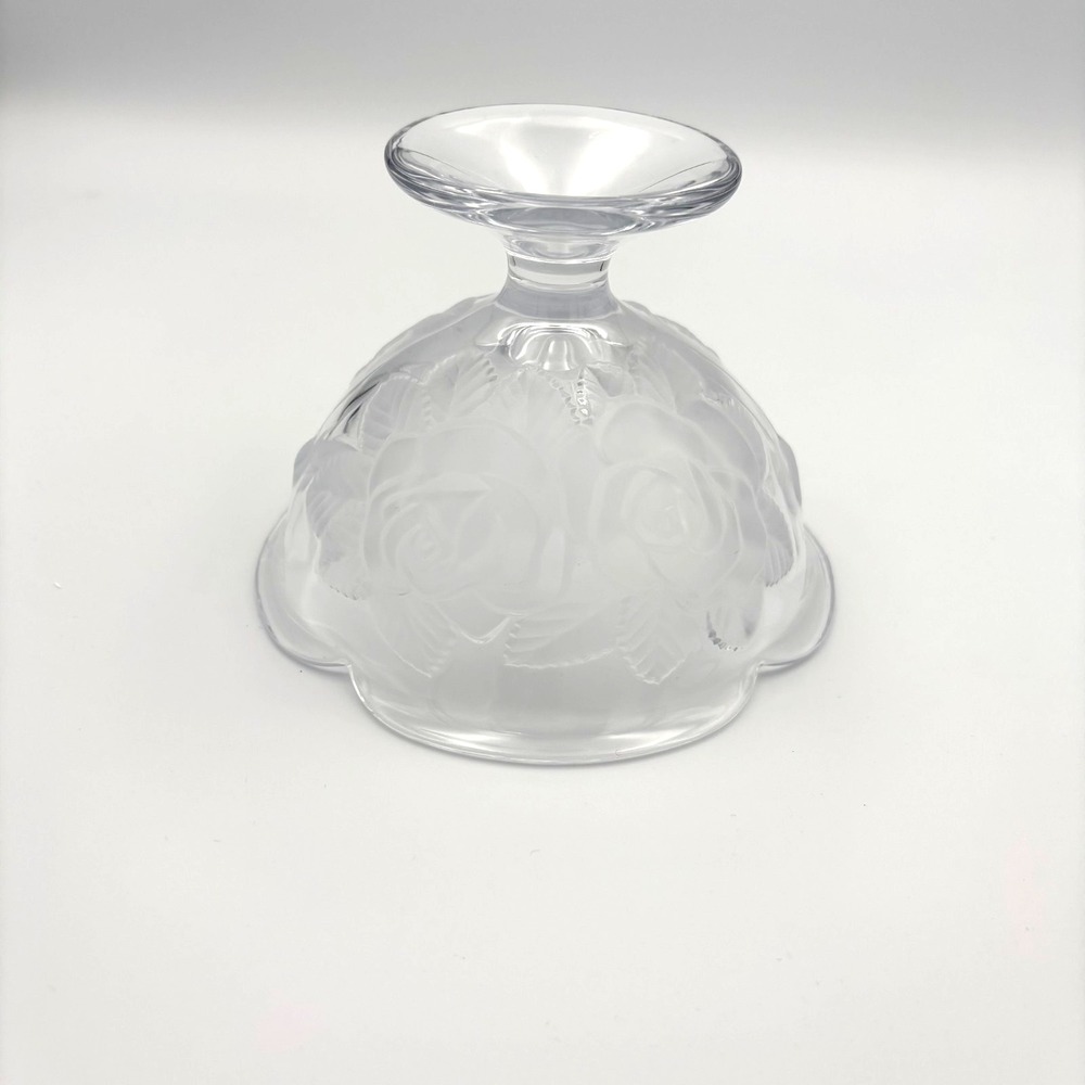 Vintage Mikasa Winter Rose Frosted Crystal‎ Pedestal Bowls, Set of 3 - Picture 6 of 9